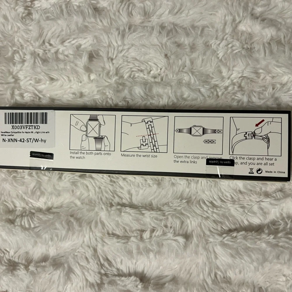 Silver Smart Watch Band